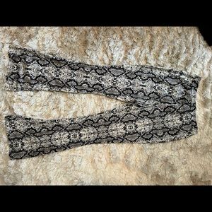 Snake skin party pants